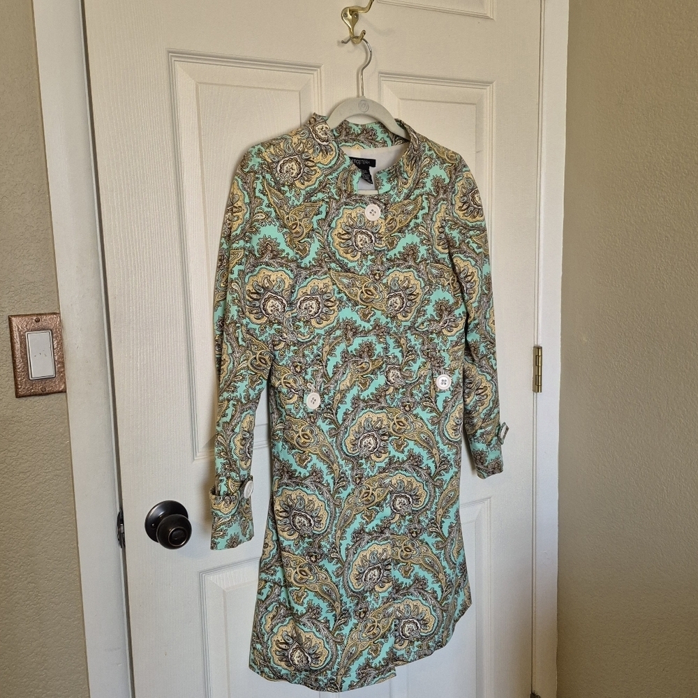Etcetera Patterned Women's Trench Coat - Picture 4 of 7